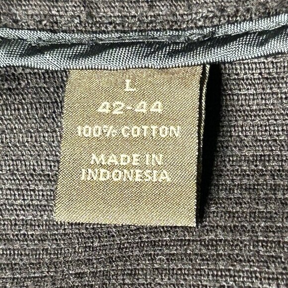 Tasso Elba Jacket Mens L 42-44 Brown Corduroy Barn Chore Cargo Pockets Blazer - Picture 7 of 14